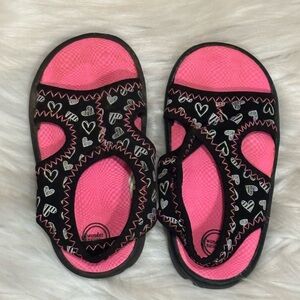 Wonder Nation Pink and Black Water Sandals size 5
